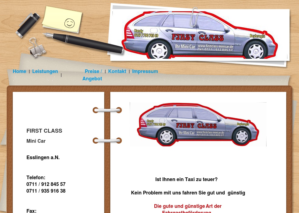 FIRST CLASS Mini Car