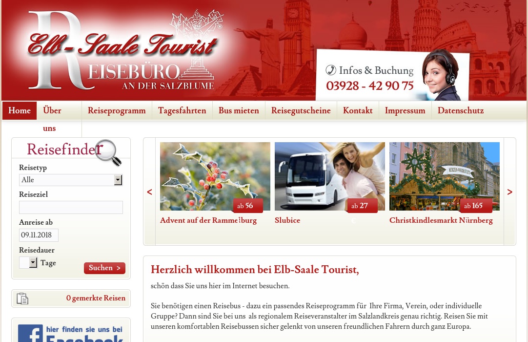 Reisebüro Elb - Saale Tourist Reisebusunternehmen
