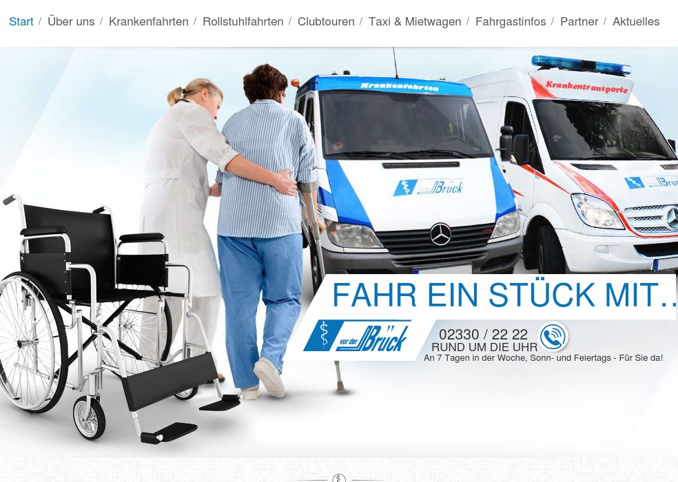 Brück vor der Krankenfahrten