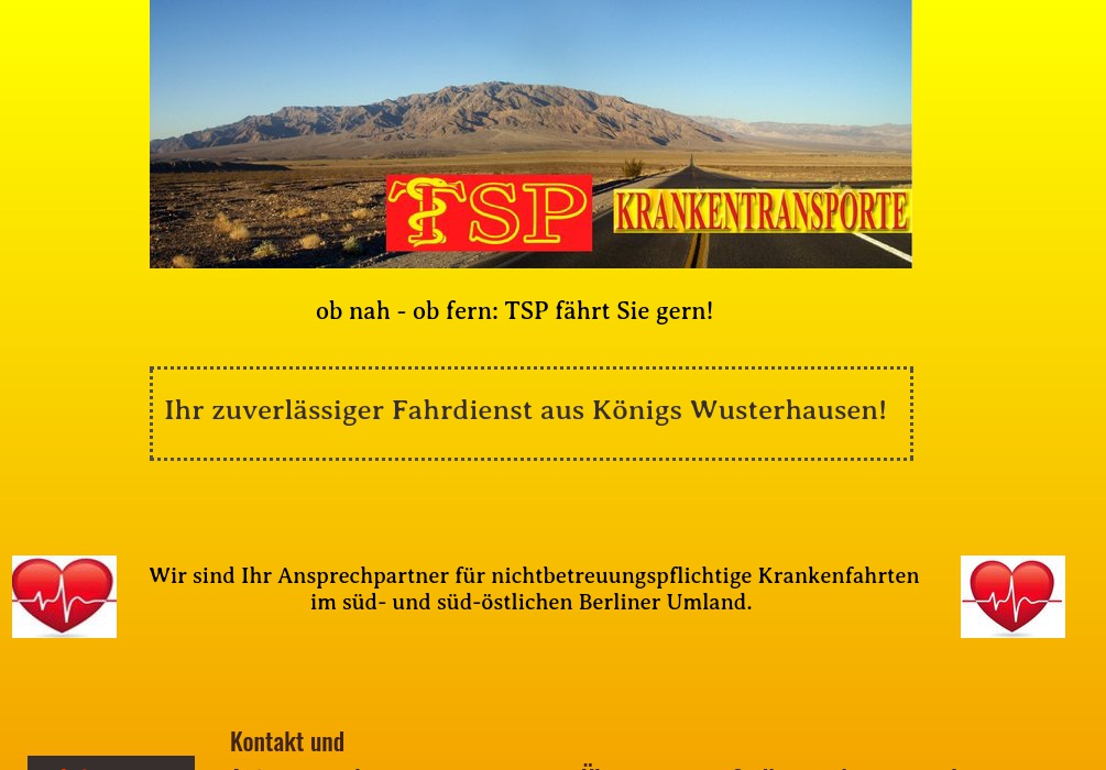 TSP Krankentransporte Fahrdienst