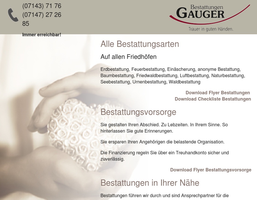Gauger-Bestattungen