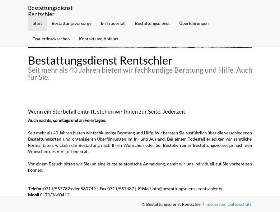 Bestattungsdienst Rentschler