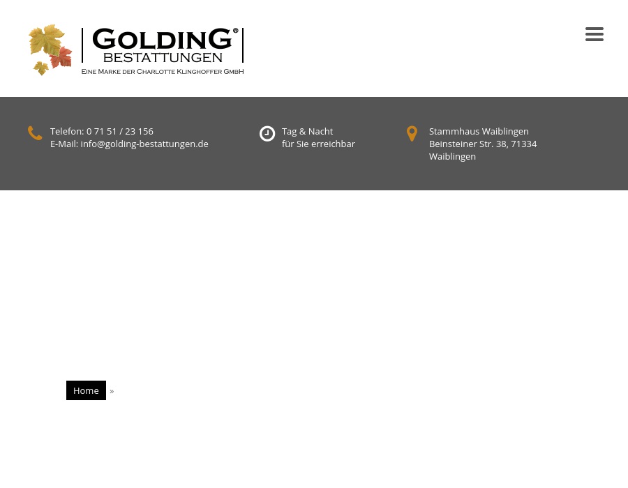 Bestattungen GOLDING Charlotte Klinghoffer GmbH