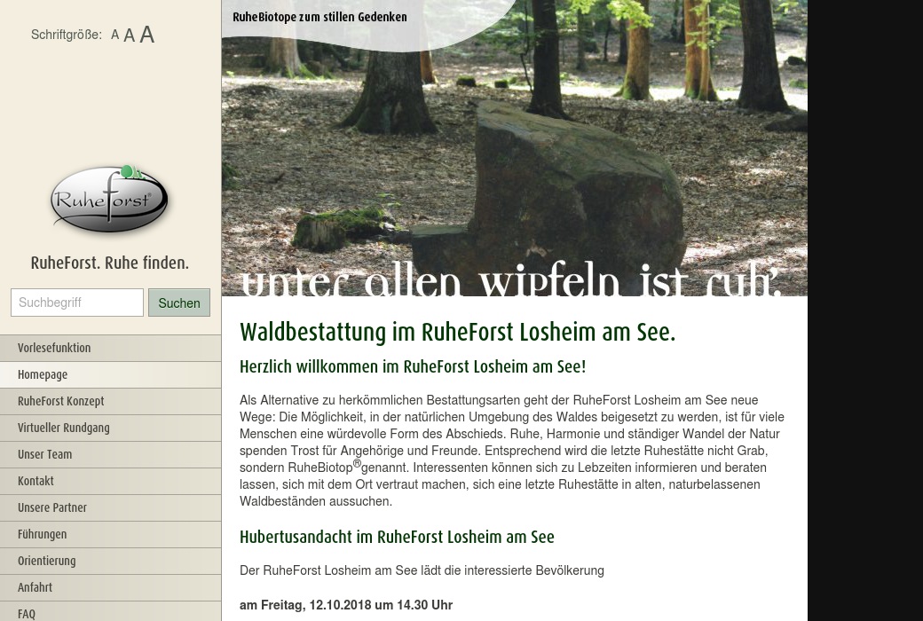 RuheForst Losheim am See