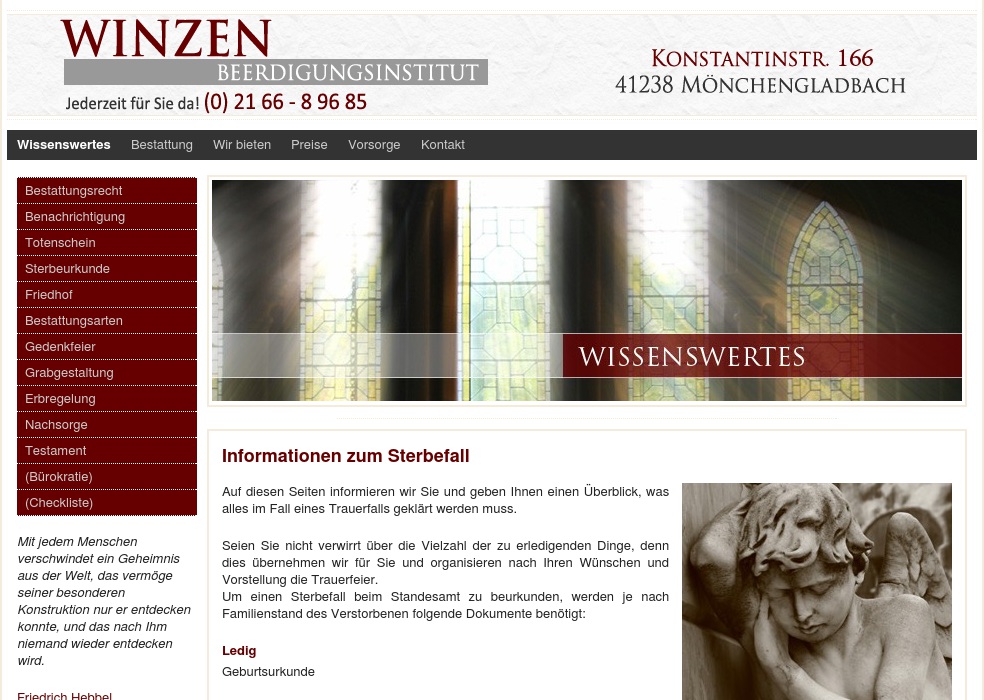 Bestattungen Winzen