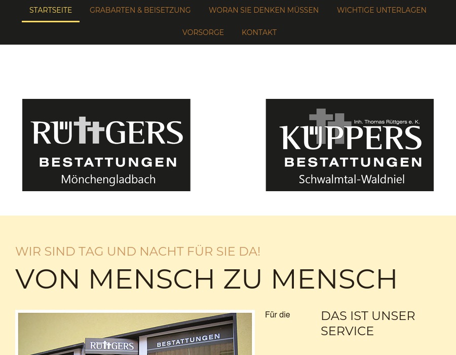 Beerdigungen Rüttgers