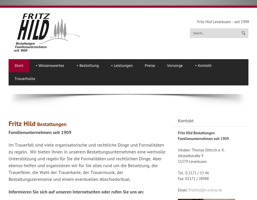 Bestattungen Fritz Hild