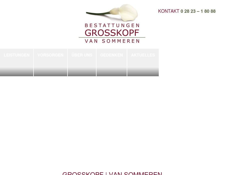 Bestattung A. Großkopf - van Sommeren