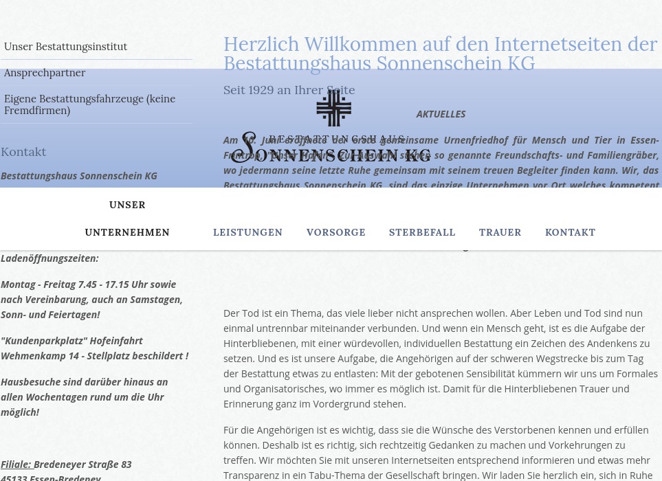Bestattungshaus Sonnenschein KG