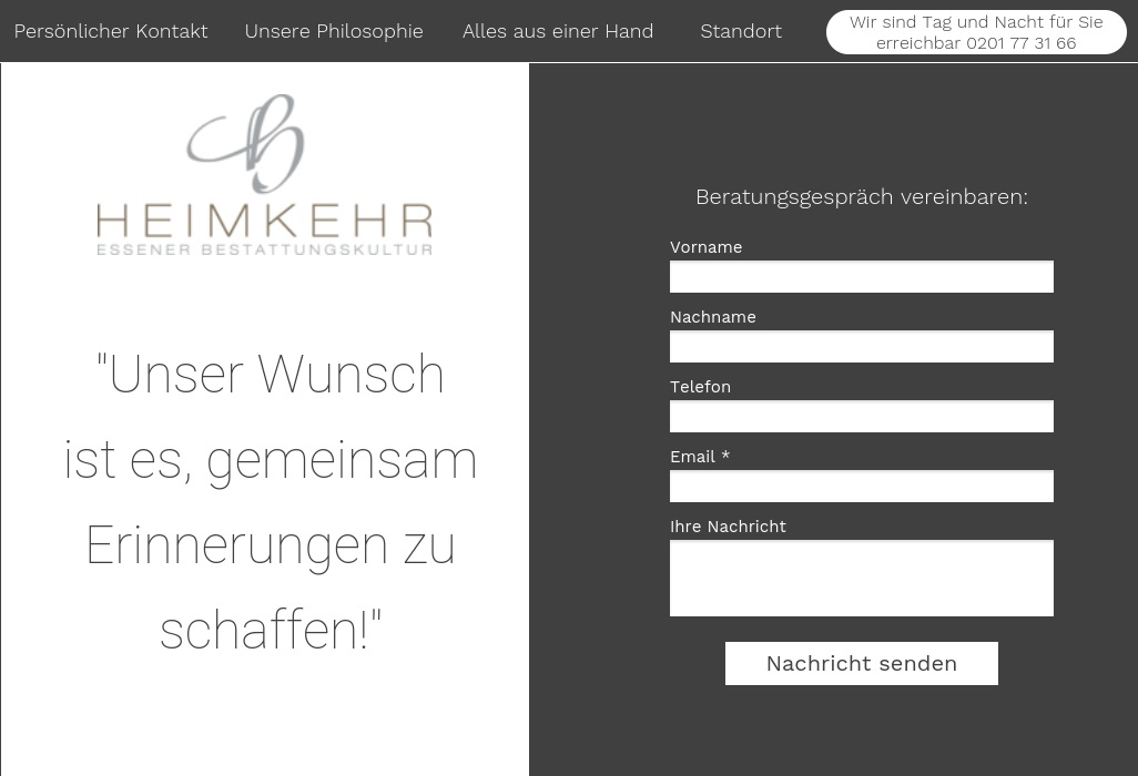 Heimkehr Essener Bestattungskultur