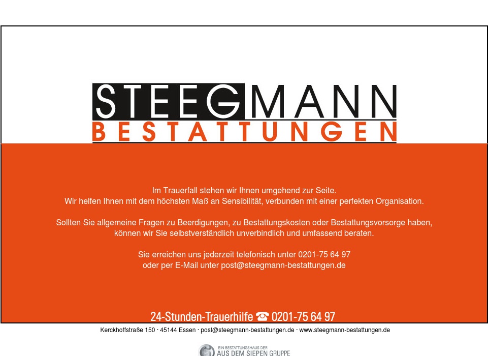 Bestattungen Steegmann
