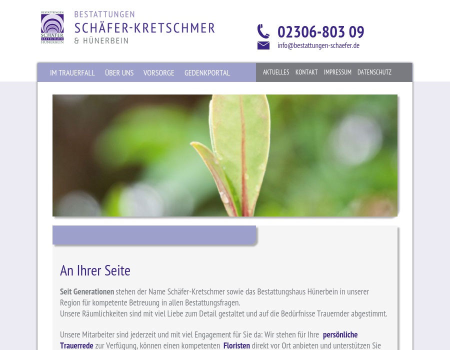 Bestattungen Schäfer-Kretschmer Bestattungen