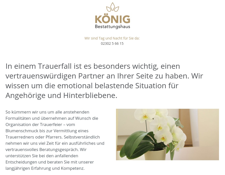 Bestattungen Koenig, König, Heinrich Inh. Monika König-Stein