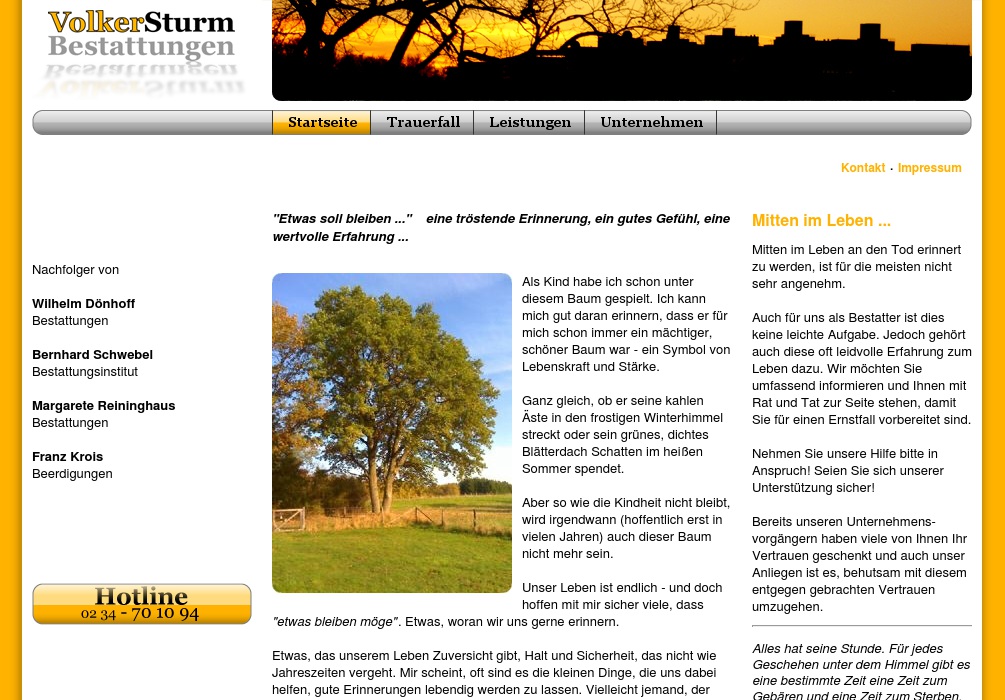 Sturm Volker Bestattungen