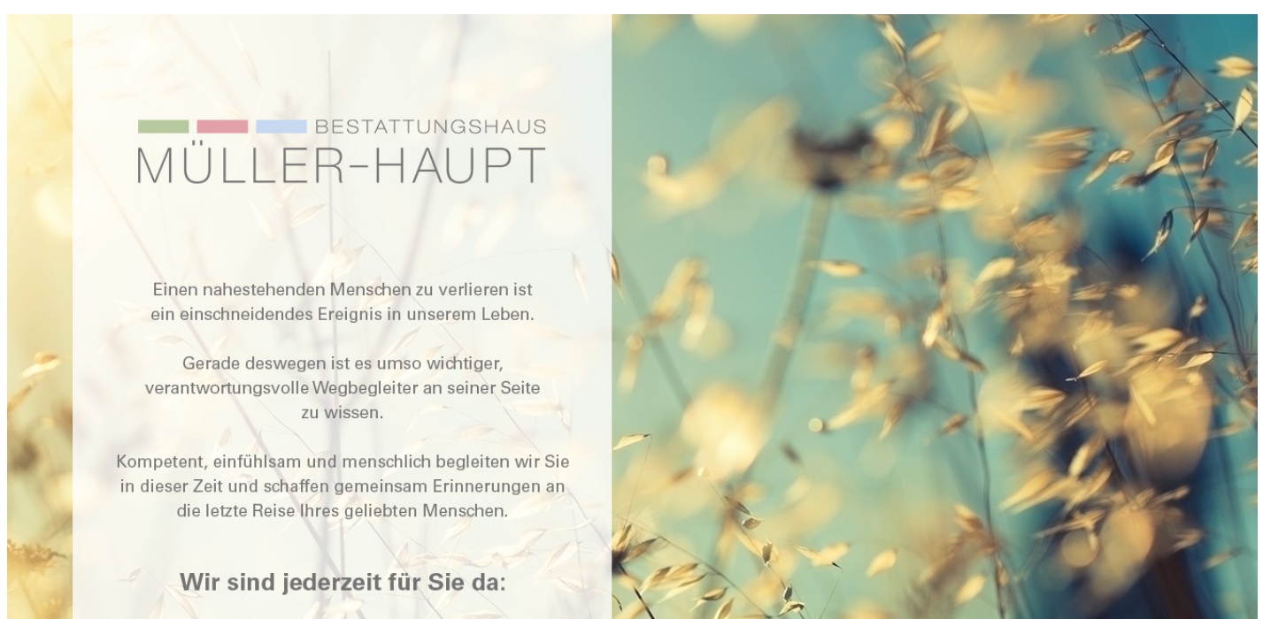 Beerdigungen Müller-Haupt