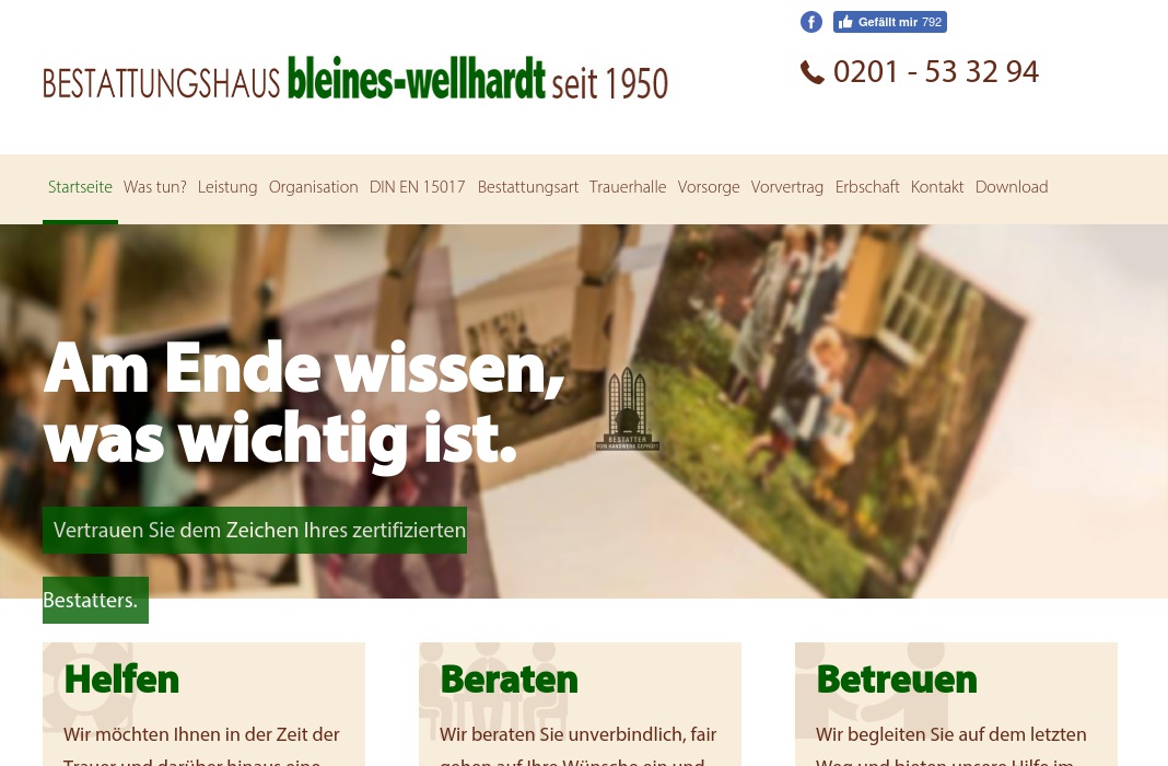 Bleines-Wellhardt Beerdigungen, Inh. Jürgen u. André Müller GbR