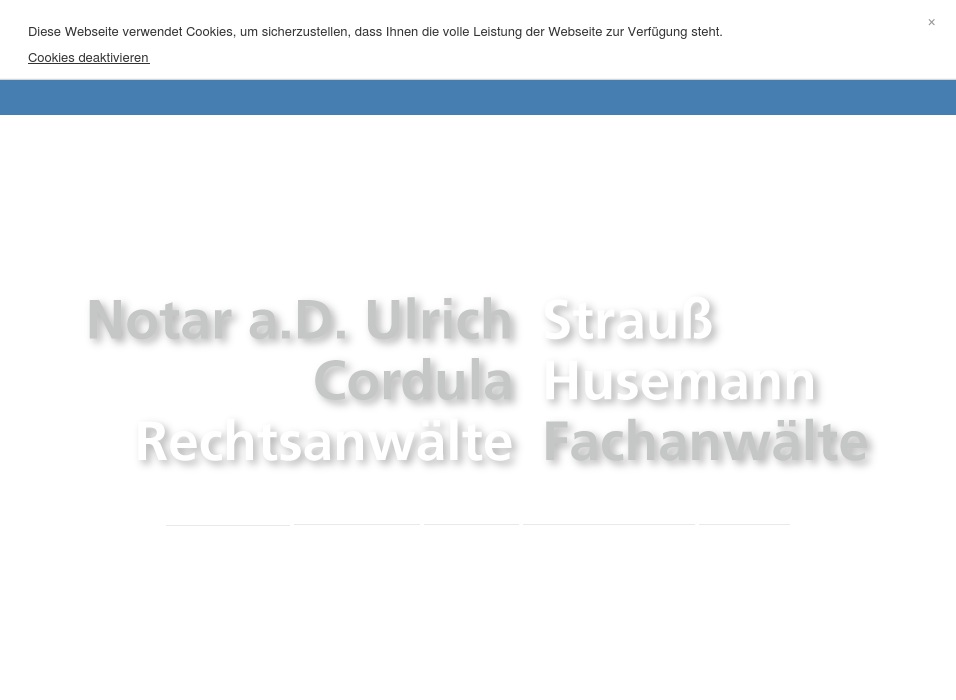 Anwaltskanzlei Ulrich Strauß u. Cordula  Husemann Rechtsanwälte, Fachanwälte und Notar