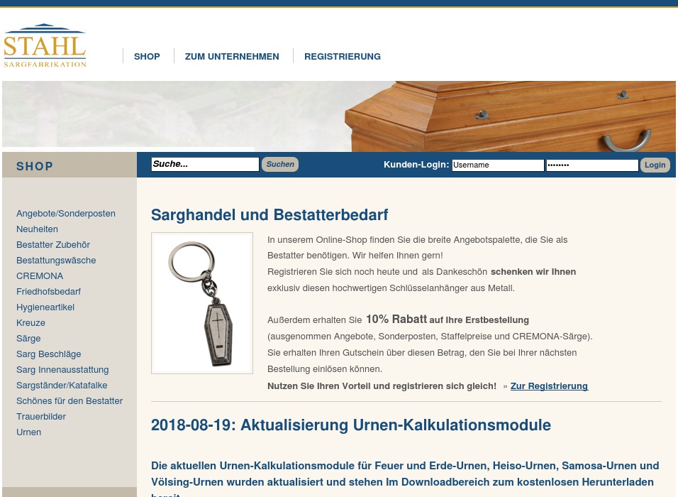 Sargfabrikation Stahl Holzbearbeitung GmbH