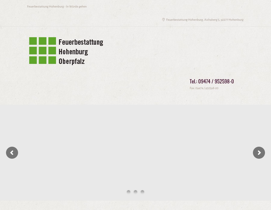 Feuerbestattung Hohenburg Oberpfalz