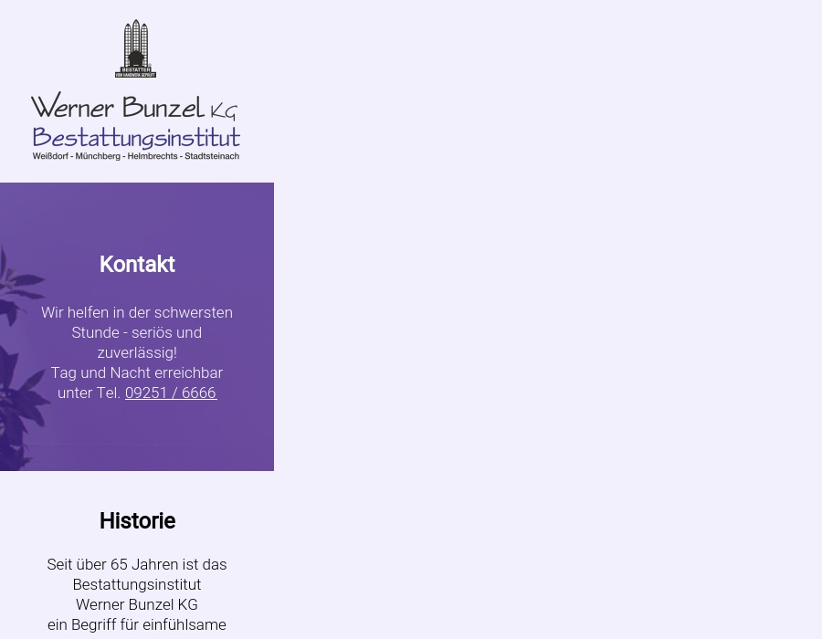 BESTATTUNGEN - BUNZEL