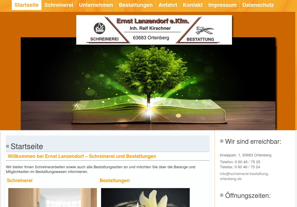 Ernst Lanzendorf e.Kfm., Inh. Ralf Kirschner Schreinerei & Bestattungen