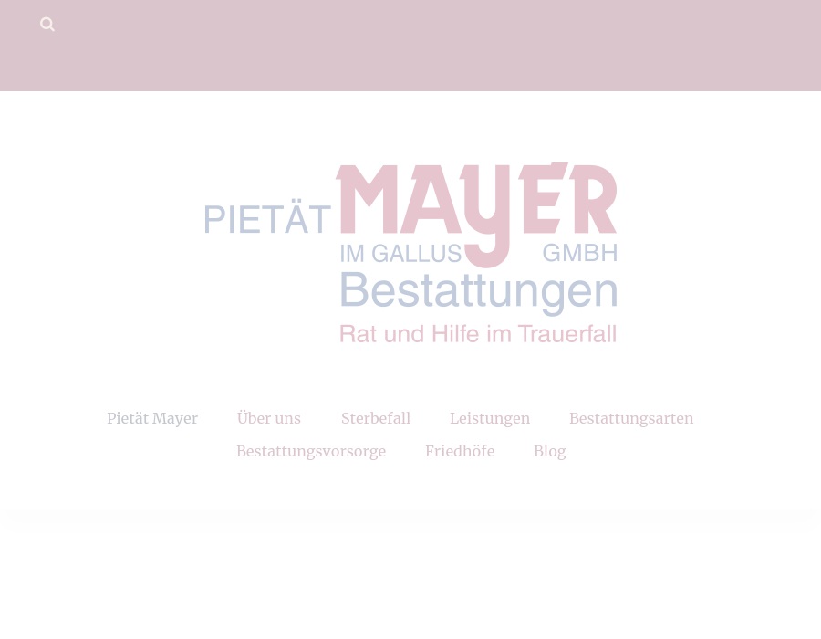 Pietät Mayer im Gallus