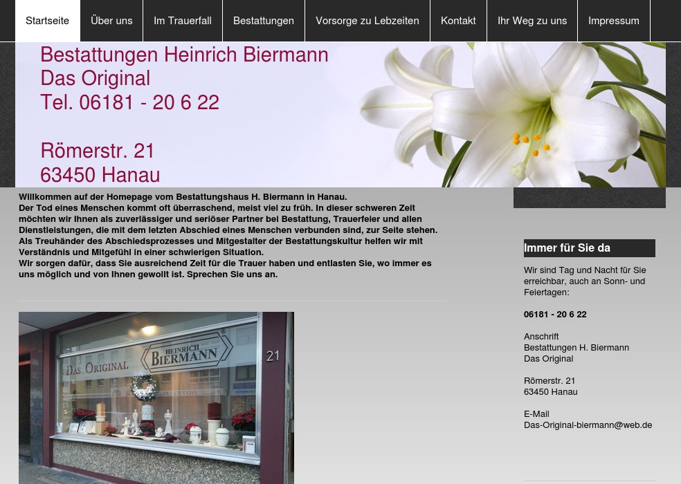 Heinrich Biermann Bestattungen