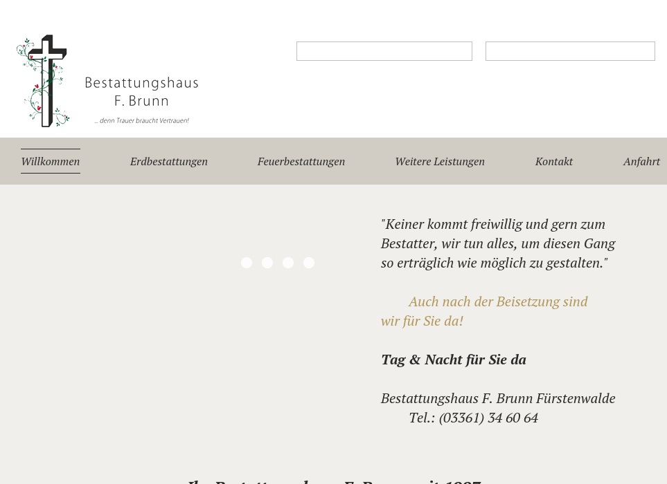 BESTATTUNGSHAUS F. BRUNN