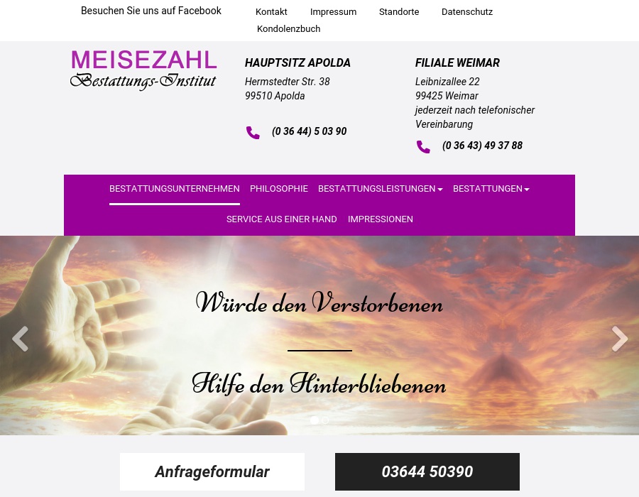 Bestattung Meisezahl