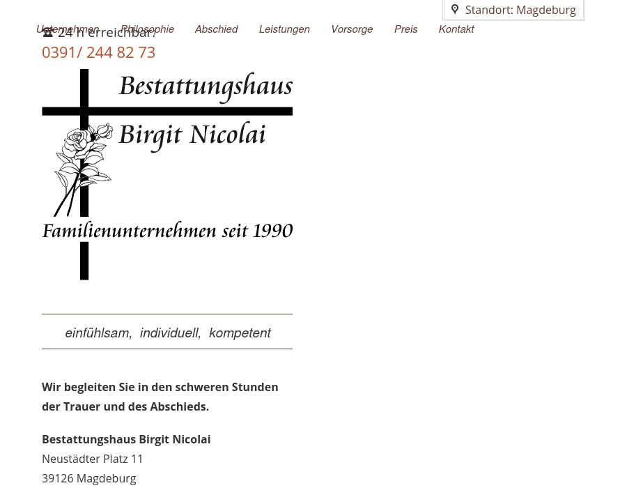 Bestattungshaus Nicolai Birgit