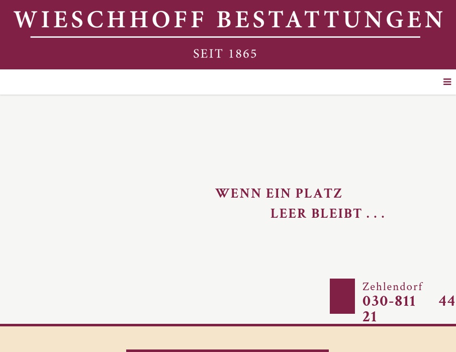 Wieschhoff, Franz - Beerdigungsinstitut