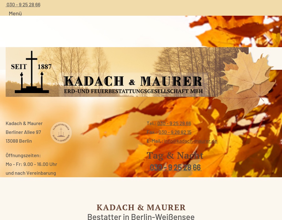 Kadach & Maurer Erd- und Feuerbestattungsges. mbH