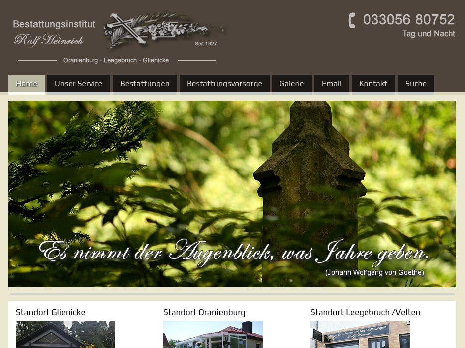 Heinrich Ralf Bestattungswesen