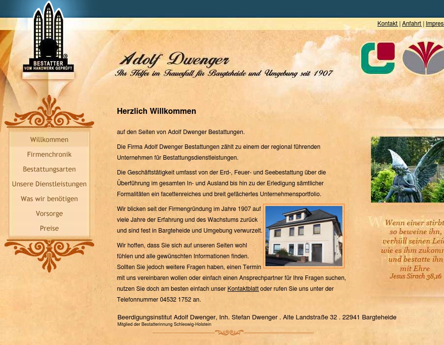 Dwenger Adolf Bestattungen, Inh. Herta u. Stefan Dwenger Bestattungsinstitut