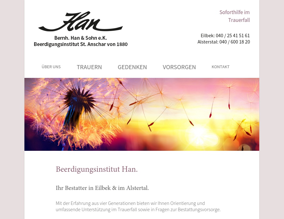 Beerdigungs-Institut St. Anschar Bernhard Han & Sohn GmbH