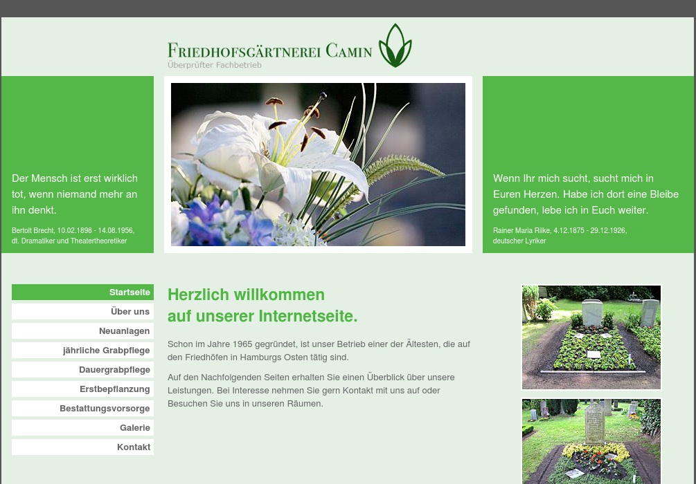 Friedhofsgärtnerei Camin GmbH