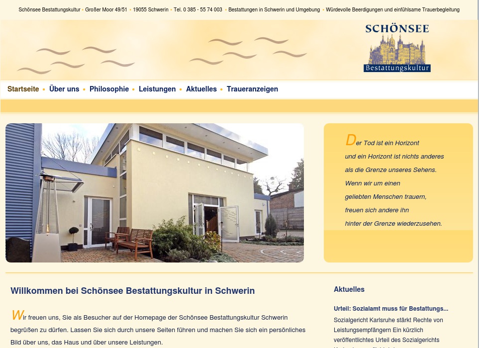 Schönsee Bestattungskultur GmbH Bestattungsinstitut