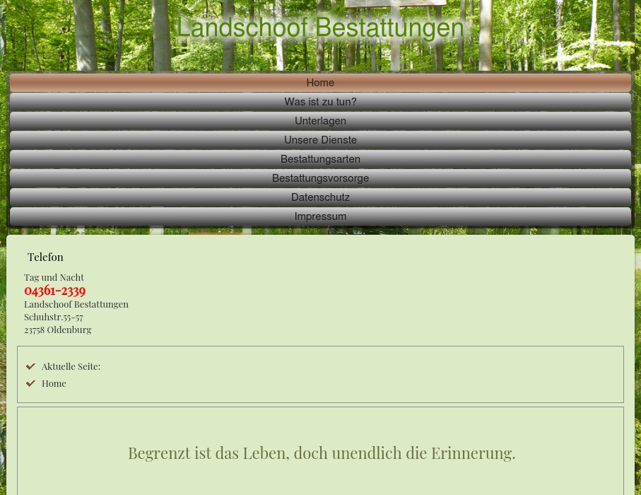 Landschoof - Rüdiger Stief Bestattungen