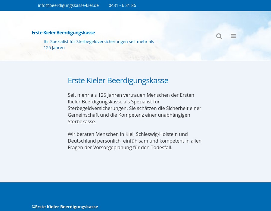 Erste Kieler Beerdigungskasse