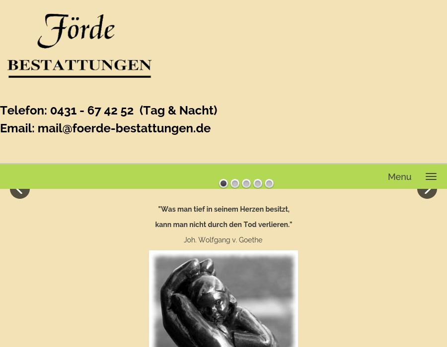 Förde Bestattungen Inh. Marco Böttger e.K. Erd- Feuer- und Seebestattungen