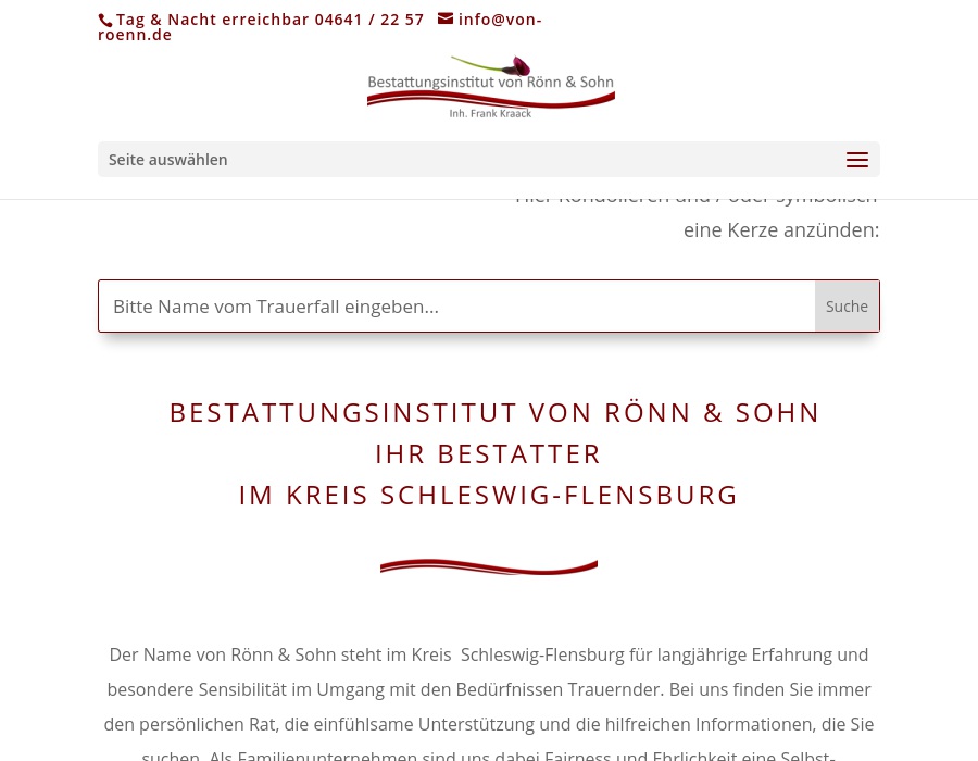 Rönn Von Sohn Bestattungsinstitut
