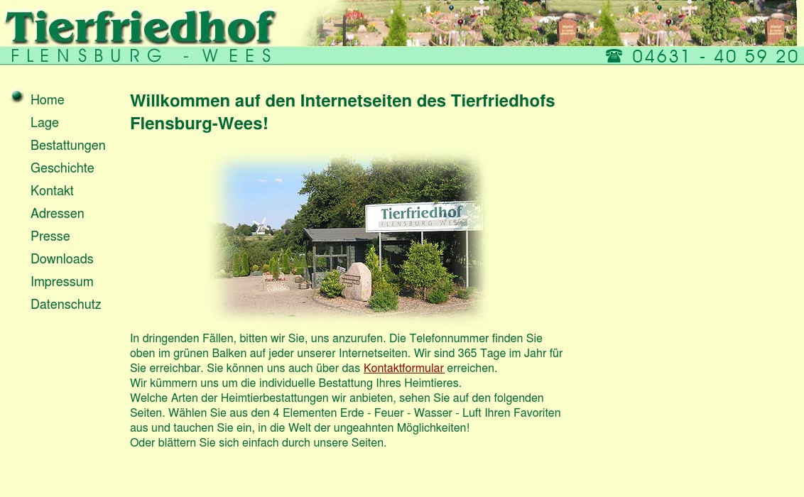 Tierfriedhof Flensburg-Wees