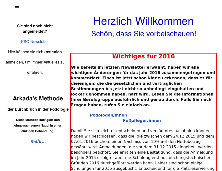 PSC Podologisches Schulungs-Centrum UG