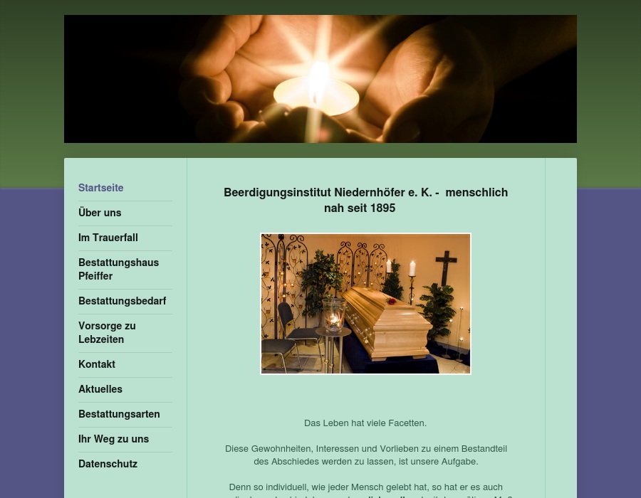 Beerdigungsinstitut Niedernhöfer vorm. Krausenbaum Bestattungsinstitut