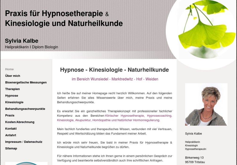 Kalbe Sylvia Naturheilpraxis und Praxis für Kinesiologie