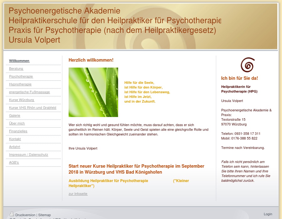 Psychotherapie (HPG) Volpert U.