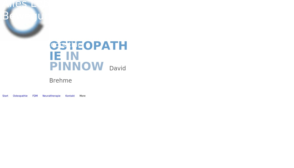 Osteopathie in Pinnow - David Brehme