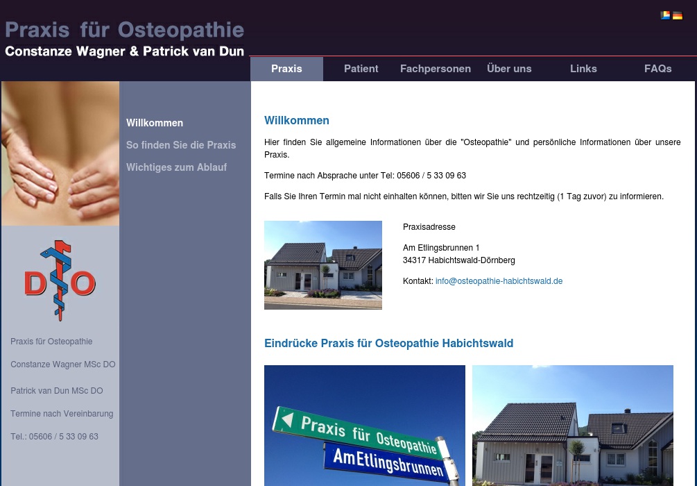 Constanze Wagner MSc DO u. Patrick van Dun MSc DO