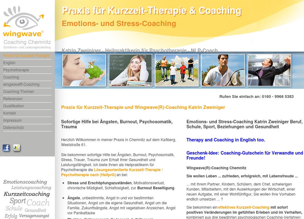 Praxis für Kurzzeit-Therapie & Coaching Katrin Zweiniger