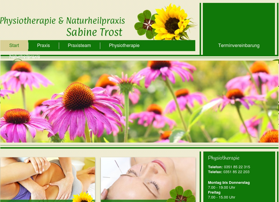 Ärztehaus Mickten Physiotherapie u. Naturheilpraxis Trost Sabine